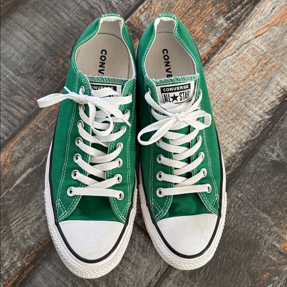 Green Converse Low-Top Sneakers mens size 11